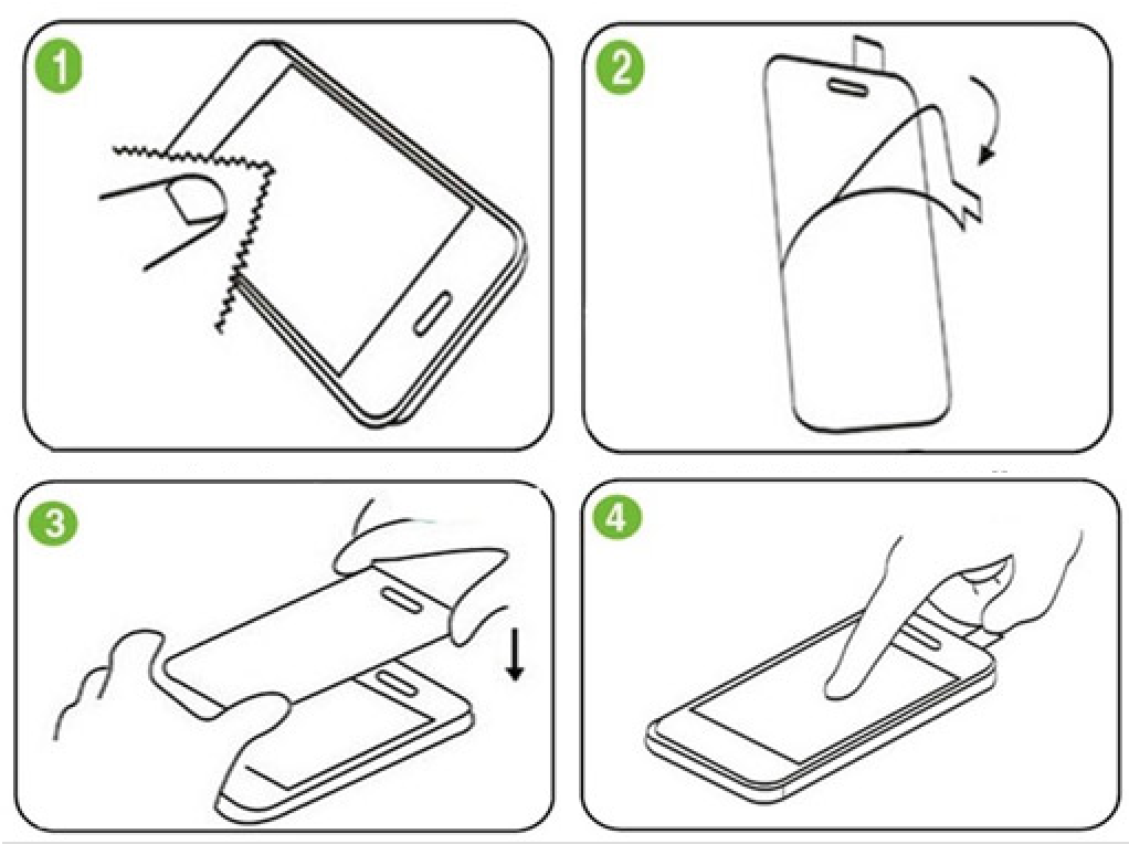 instalace tvrzeneho skla manual